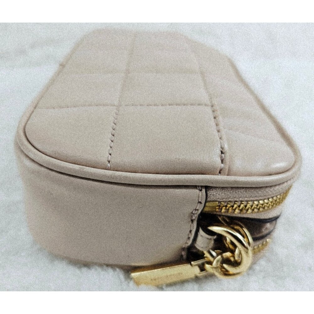 MICHAEL KORS Pale Blush Smooth Leather Jet Set Double Zip Small Camera Bag - Picture 11 of 16